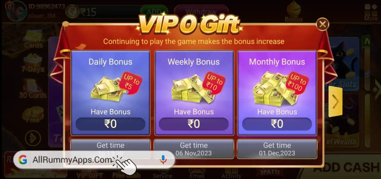 Power Teen Patti VIP Features